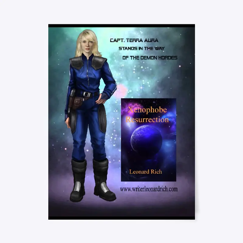 Sci-Fi Capt. Terra Aura Promo Poster